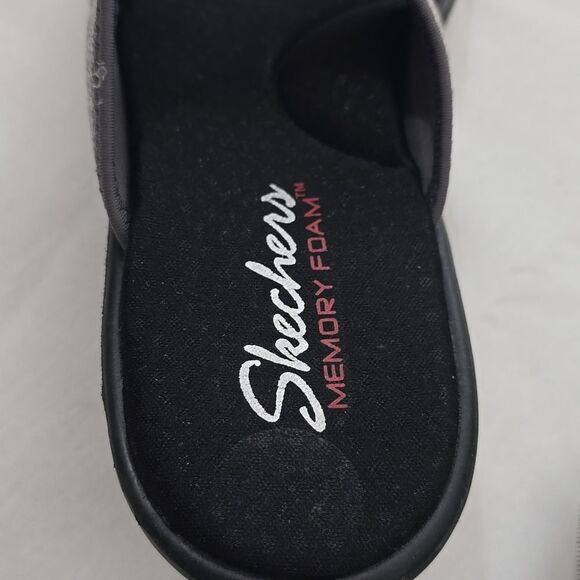 Skechers Memory Foam Wedge Sandals 9.5 - Picture 6 of 8